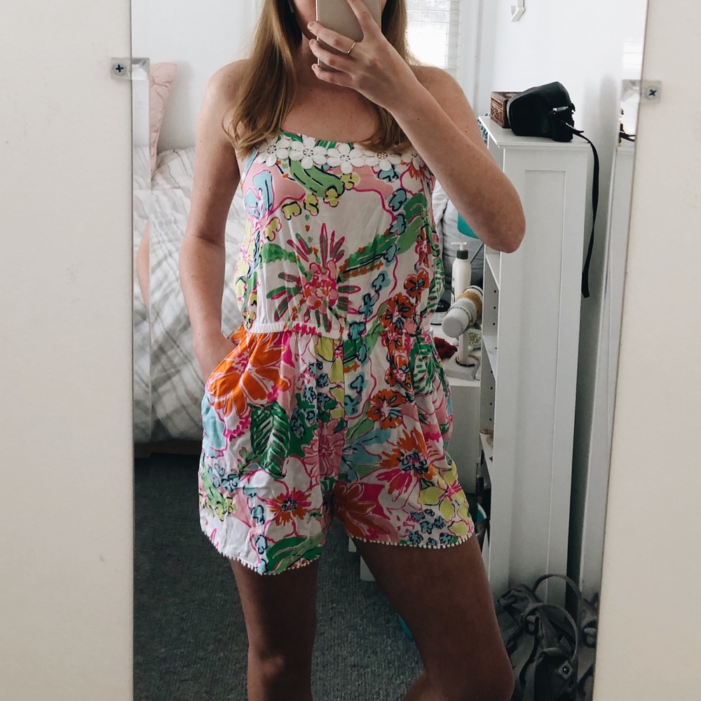 lilly pulitzer for target flower print romper - Picture 4 of 4